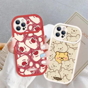 Ốp lưng iPhone nắp trượt tròn sweet bear